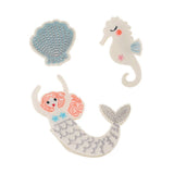 Meri Meri Mermaid Embroidered Brooches for children