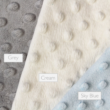 Selection of rear minky for Hedgehog Gifts baby gift handmade mountain bear taggy comforter blanket minky fabric backing