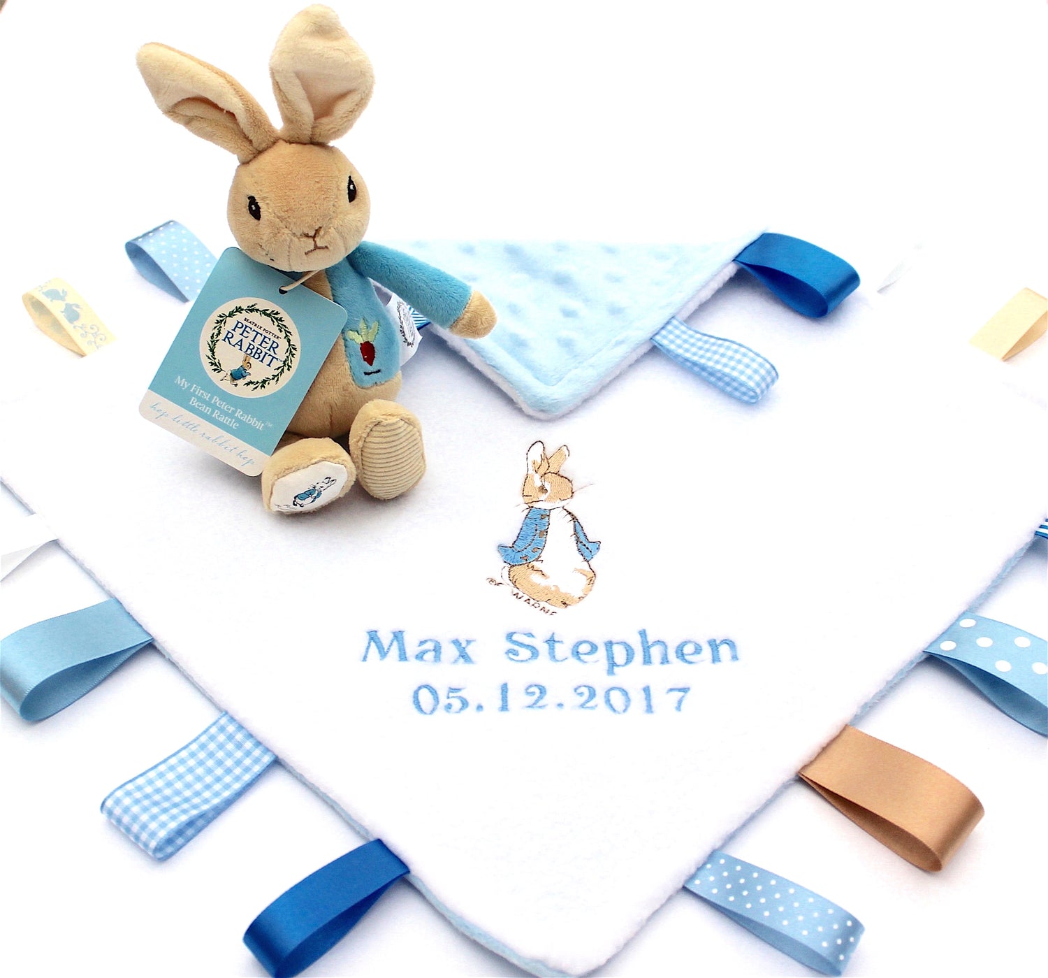 Beatrix Potter Peter Rabbit Taggy with a Soft Toy Rattle