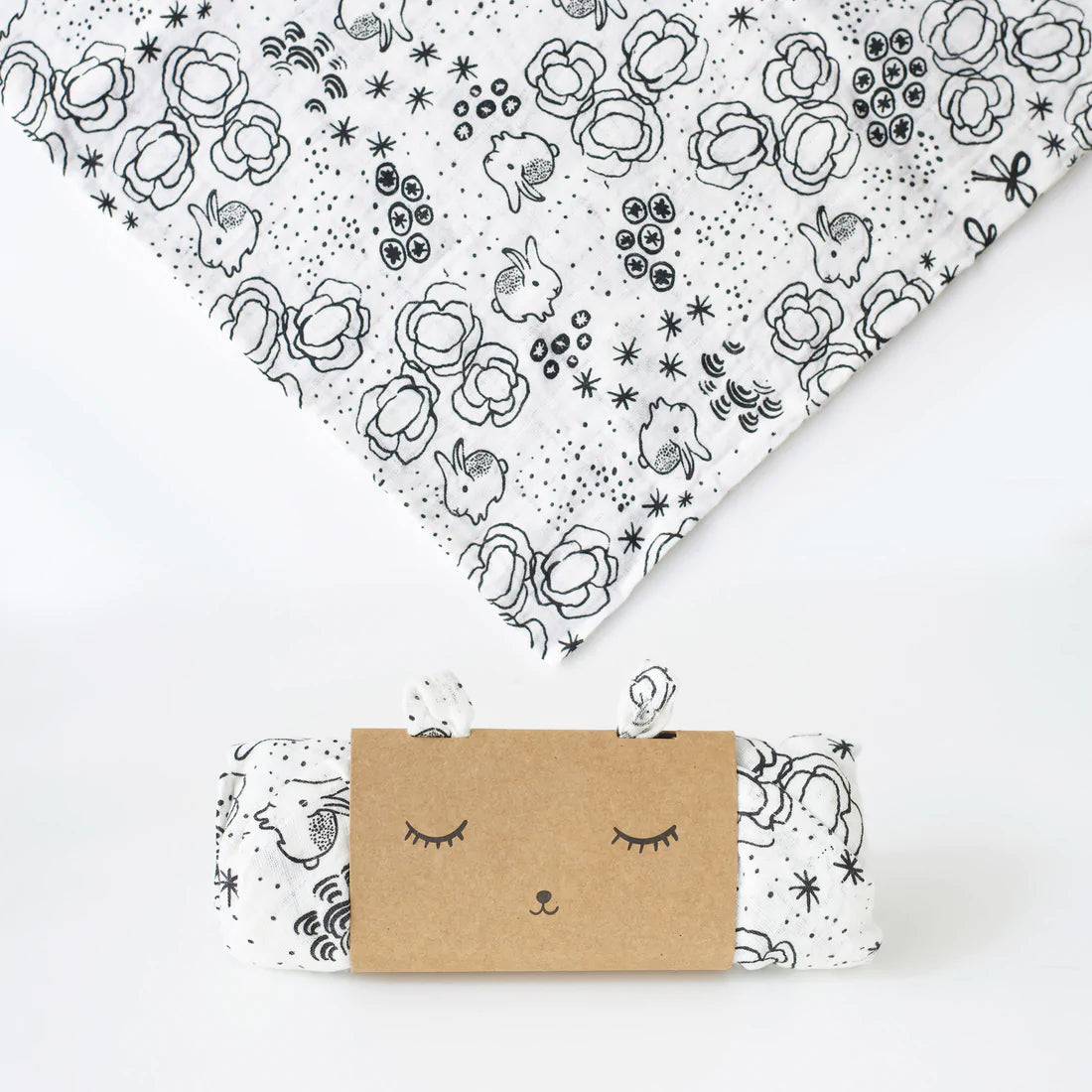 Wee Gallery Organic Muslin Bunny Swaddle