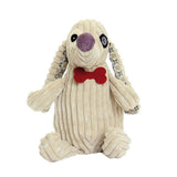 Deglingos Simply Dog with a big purple nose, red tie and a soft cream corduroy body