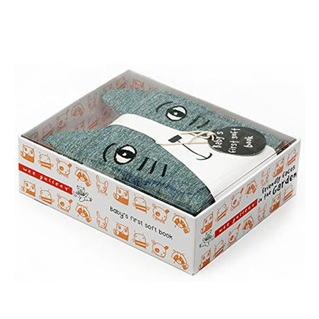 in the pack a Wee Gallery Soft Cat Book