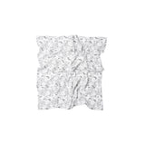 Wee Gallery eco friendly Soft Muslin swaddle blanket with black and white Bunny pattern to enhance baby's vision and stimulate brain development.